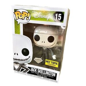Funko Pop! Jack Skellington Diamond Glitter Hot Topic 15 Nightmare Before Xmas